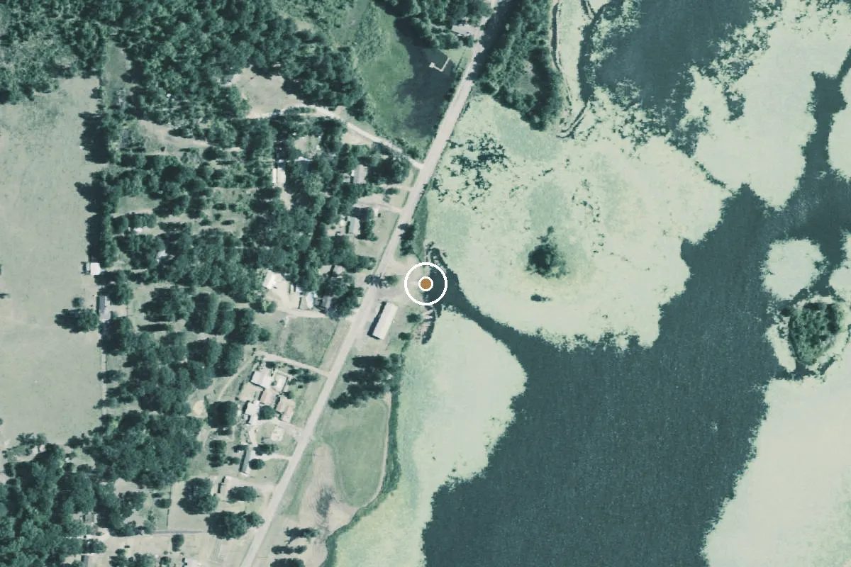 Aerial view of Jenkins boat ramp