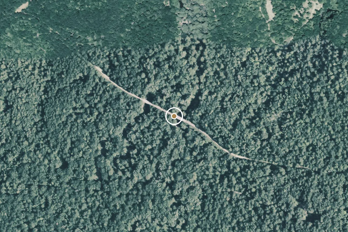 Aerial view of Jim Bayou Boat Ramp