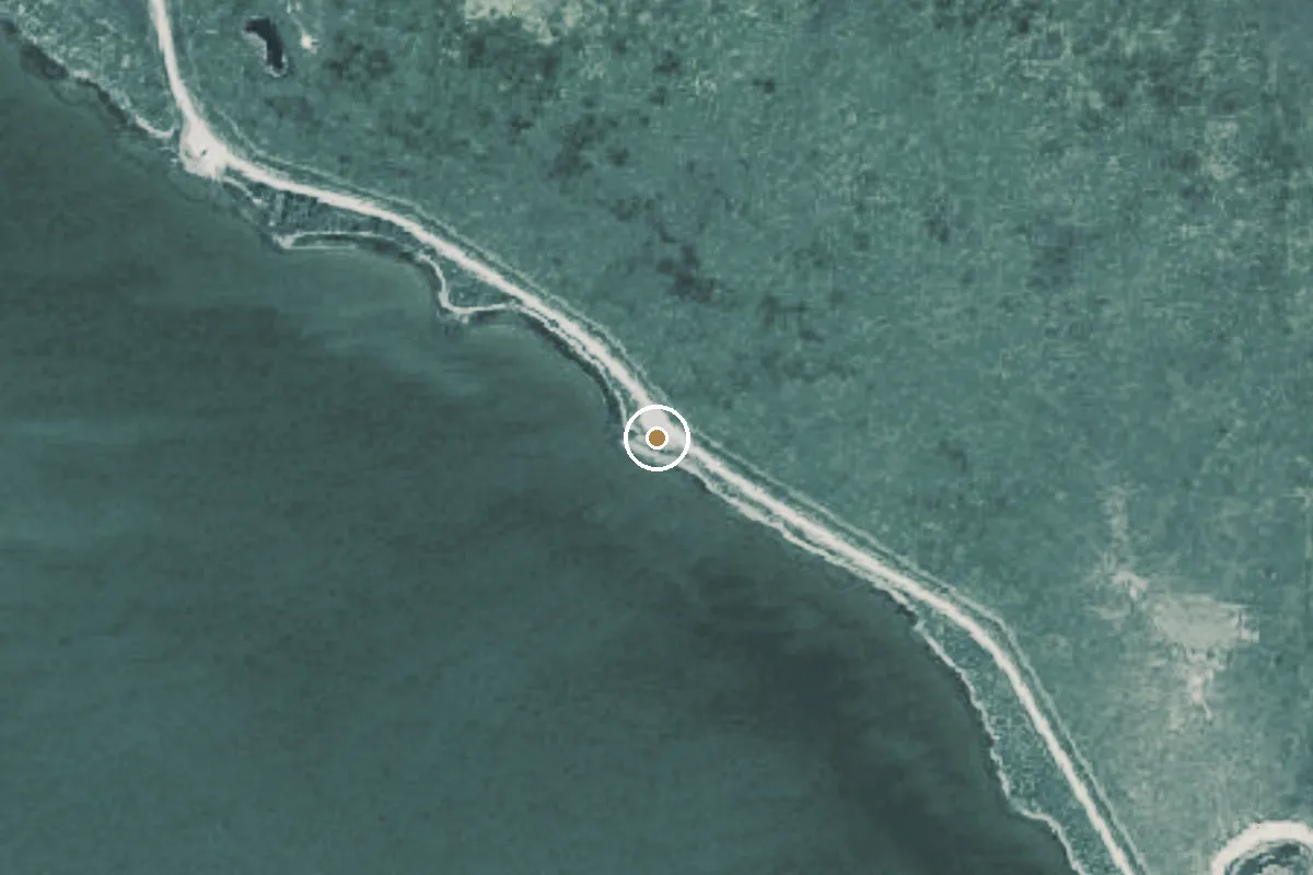 Aerial view of Jocelyn Nungaray National Wildlife Refuge Boat Ramp