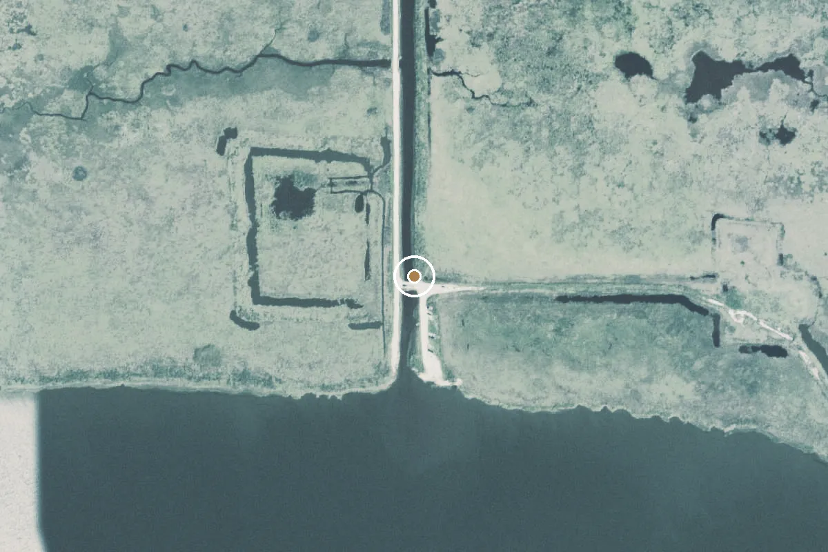 Aerial view of Jocelyn Nungaray National Wildlife Refuge Boat Ramp