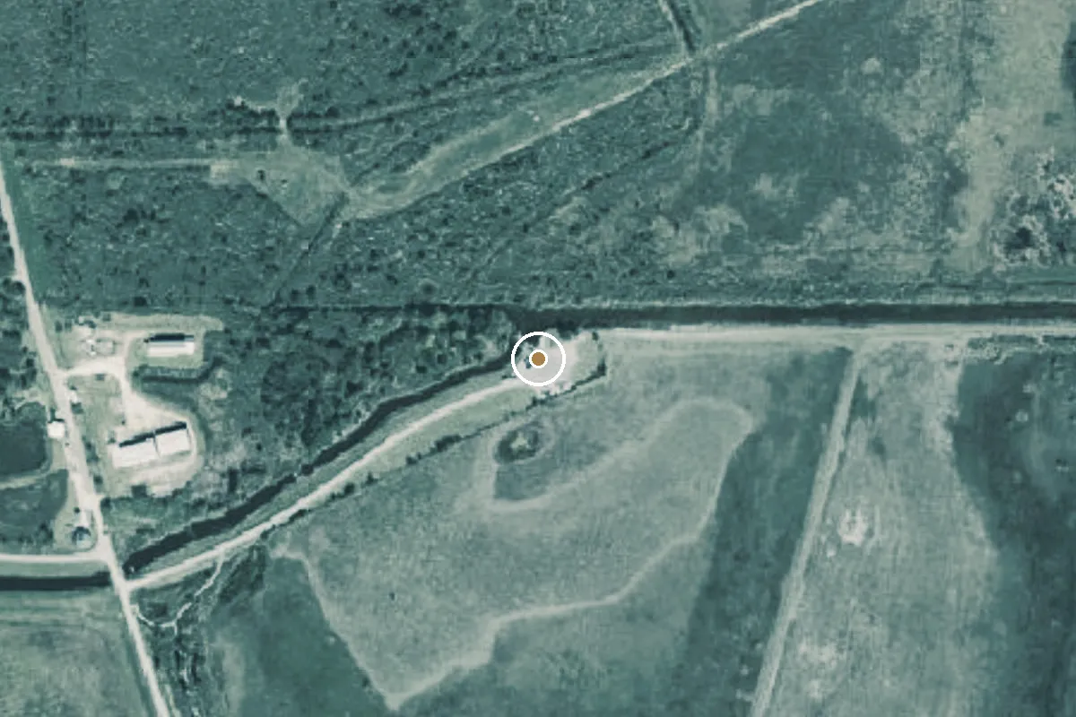 Aerial view of Jocelyn Nungaray National Wildlife Refuge Boat Ramp