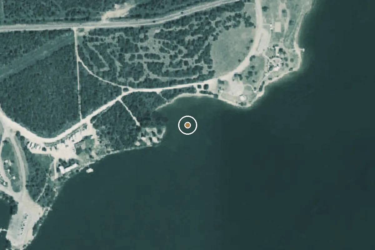 Aerial view of Johnson Park Boat Ramp