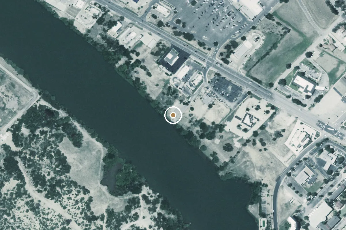 Aerial view of Knapp Crossing Park Boat Ramp