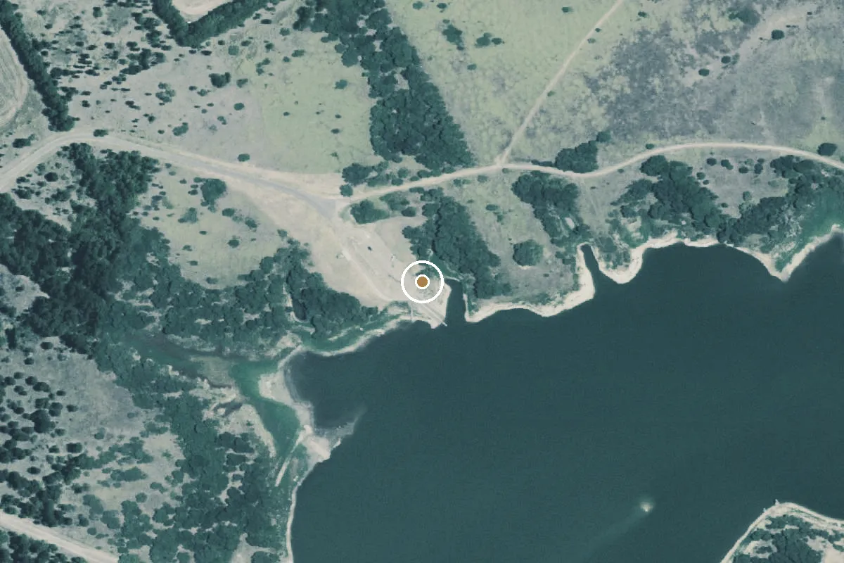 Aerial view of Lacy Point Boat Ramp