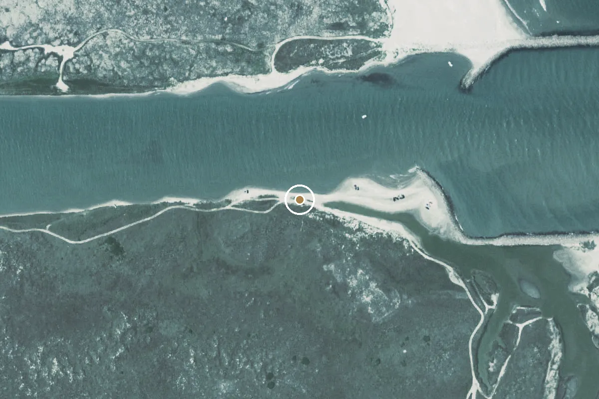 Aerial view of Laguna Atascosa National Wildlife Refuge Boat Ramp