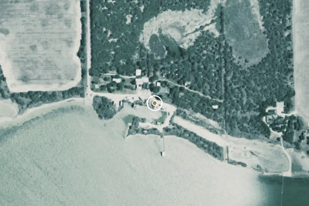 Aerial view of Laguna Salada Bay Boat Ramp