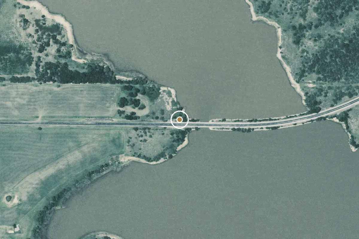 Aerial view of Lake Arrowhead Boat Ramp
