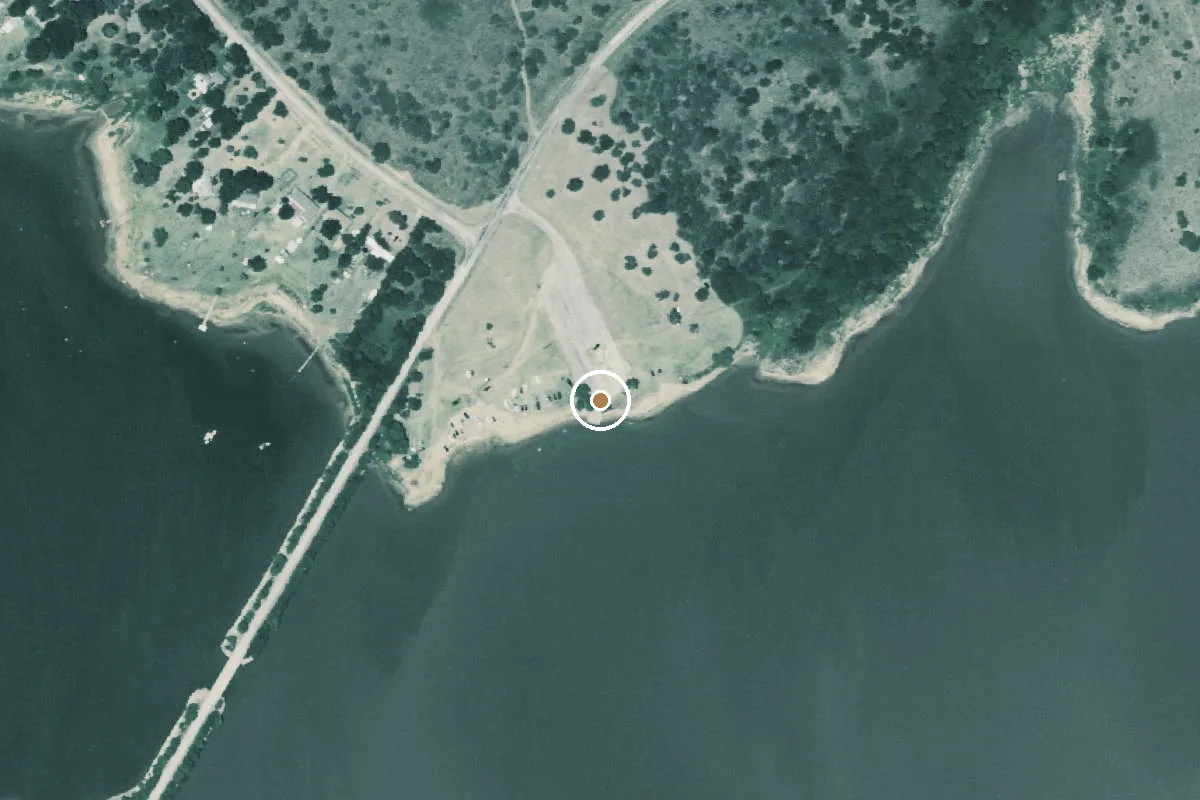 Aerial view of Lake Arrowhead Boat Ramp