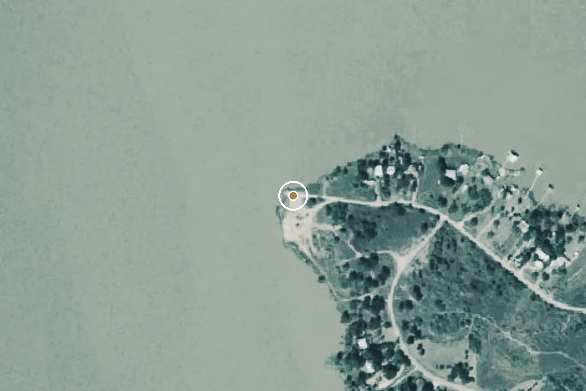 Aerial view of Lake Arrowhead Boat Ramp