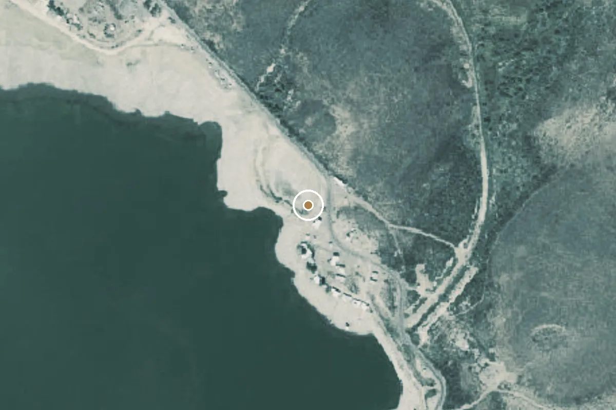 Aerial view of Lake Balmorhea Boat Ramp
