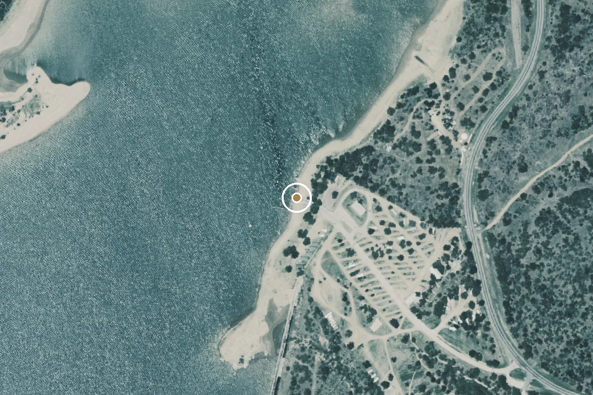 Aerial view of Lake Buchanan Boat Ramp