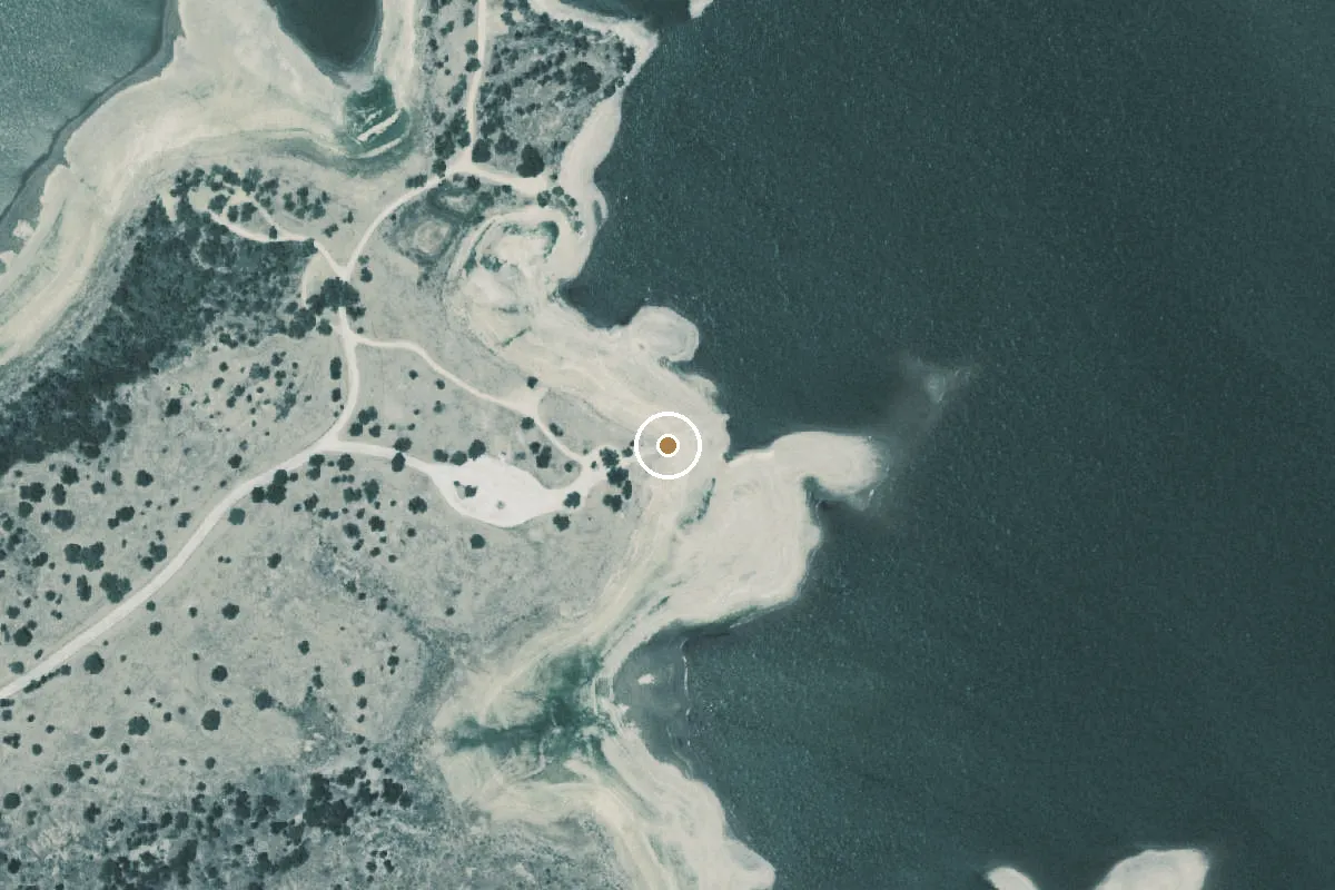 Aerial view of Lake Buchanan Boat Ramp