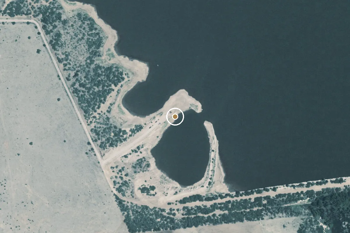 Aerial view of Lake Buffalo Boat Ramp