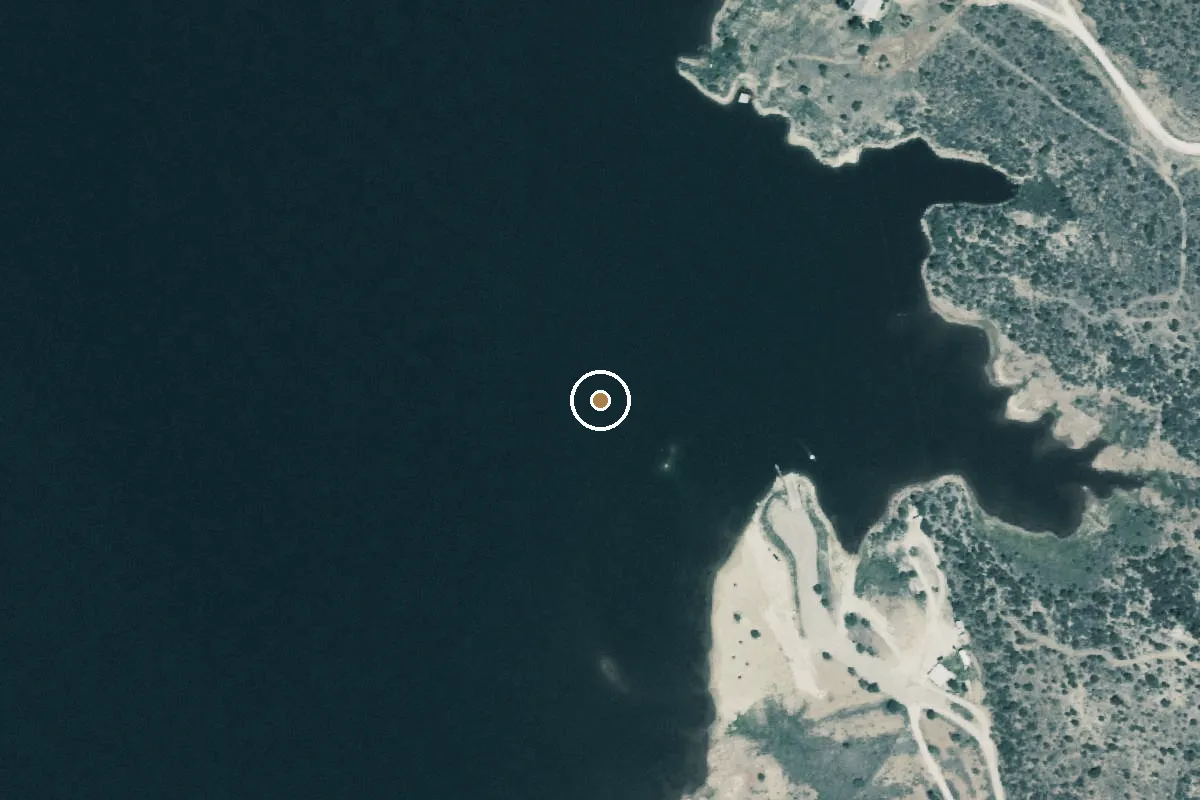 Aerial view of Lake Champion Boat Ramp