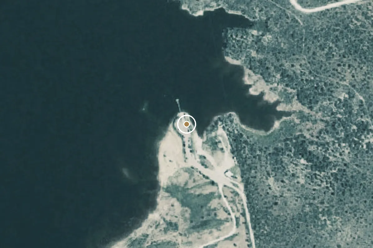 Aerial view of Lake Champion Boat Ramp