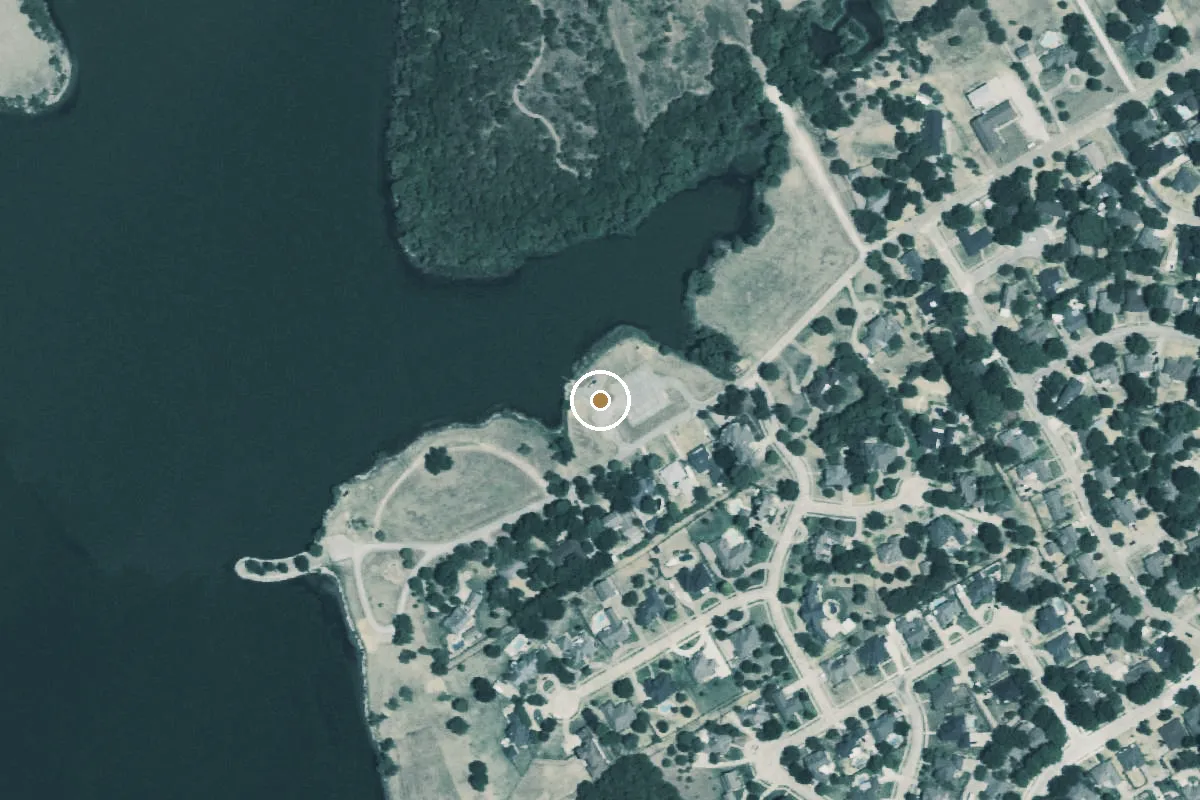 Aerial view of Lake Clark Park Boat Ramp