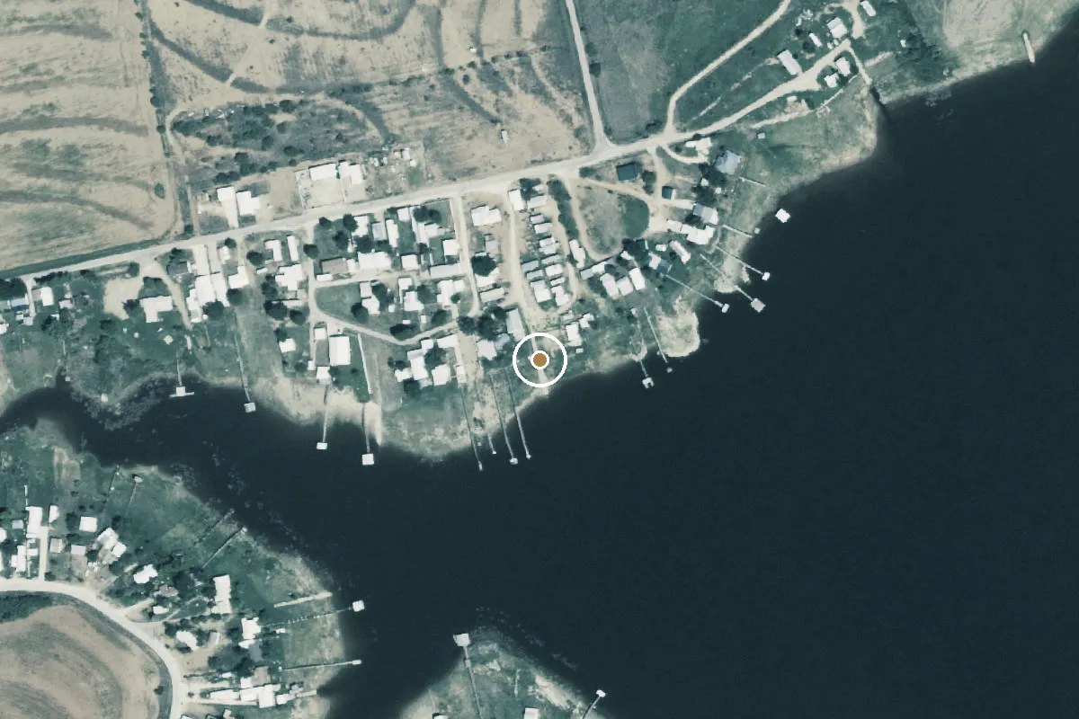 Aerial view of Lake Colorado City Boat Ramp