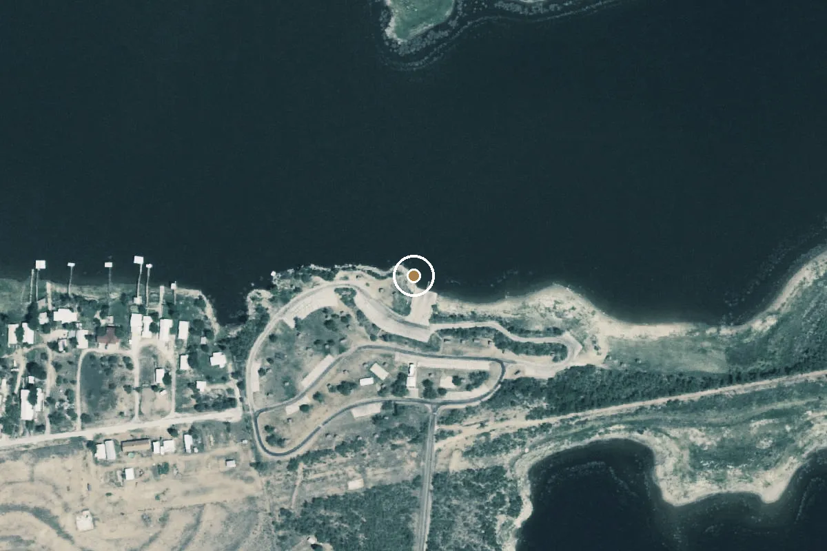 Aerial view of Lake Colorado City State Park Boat Ramp