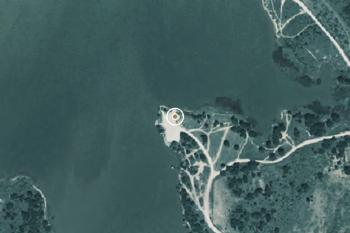 Aerial view of Lake Cooper Boat Ramp