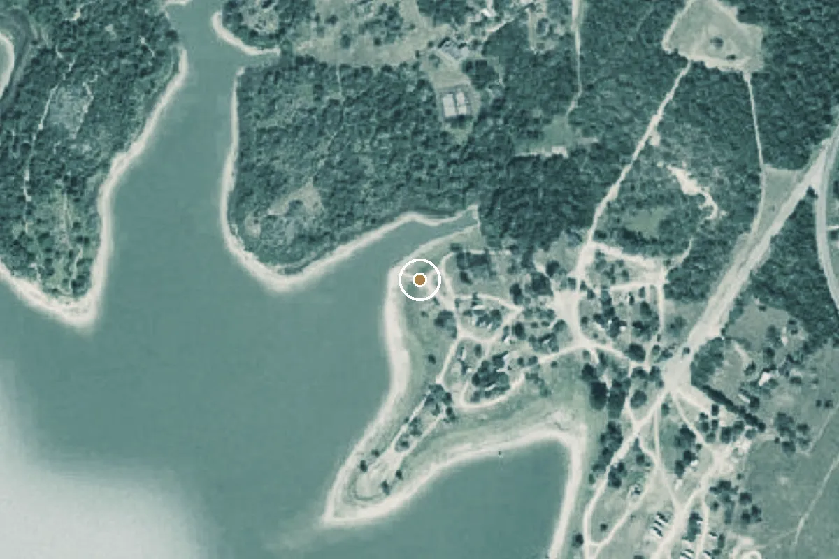 Aerial view of Lake Corpus Christi Boat Ramp