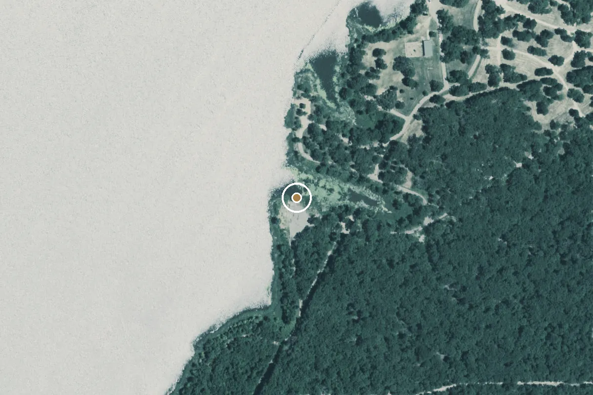 Aerial view of Lake Crook Park Boat Ramp