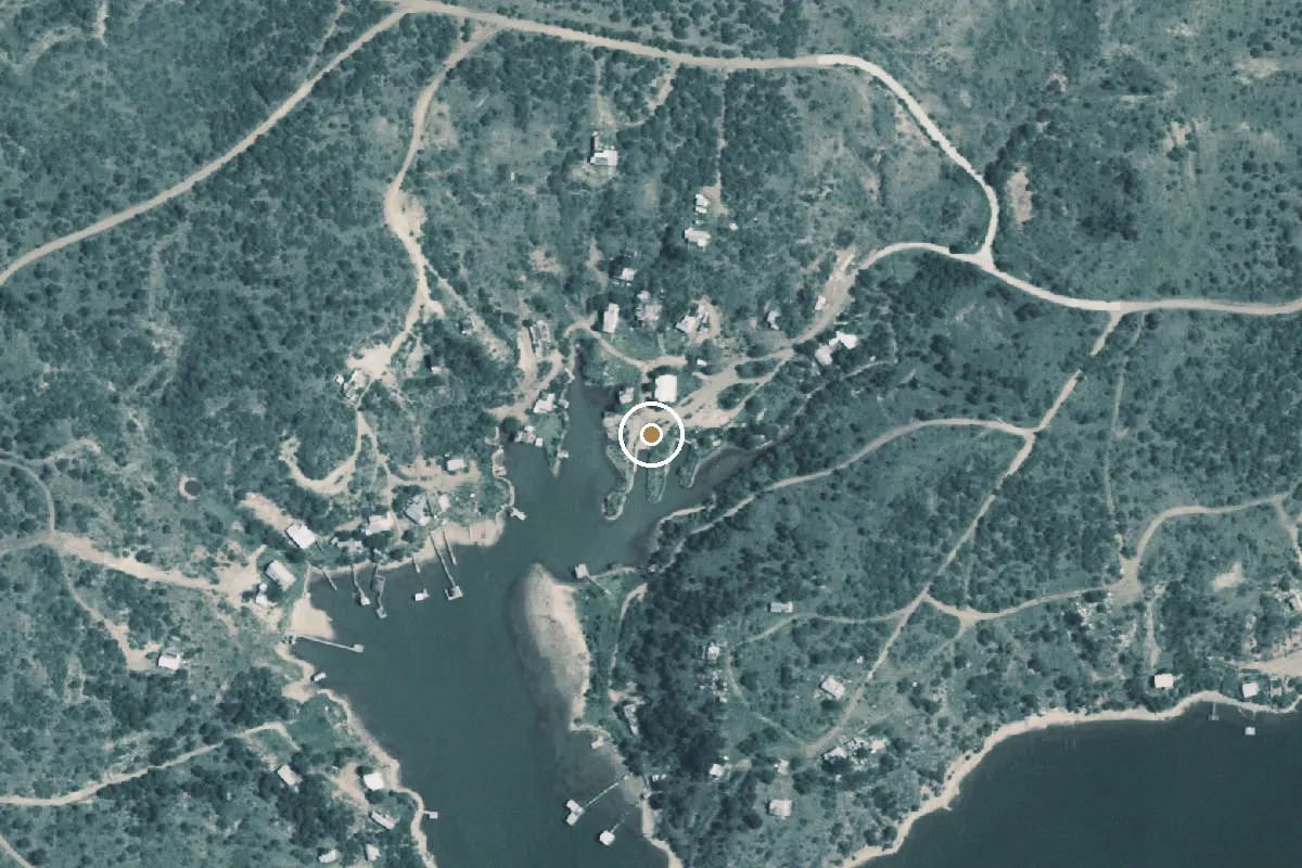 Aerial view of Lake Diversion Boat Ramp