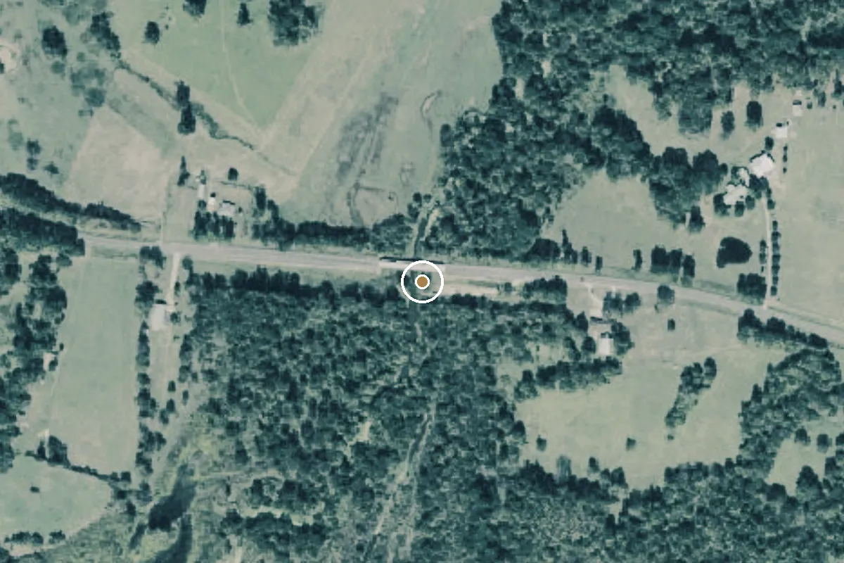 Aerial view of Lake Fork Boat Ramp
