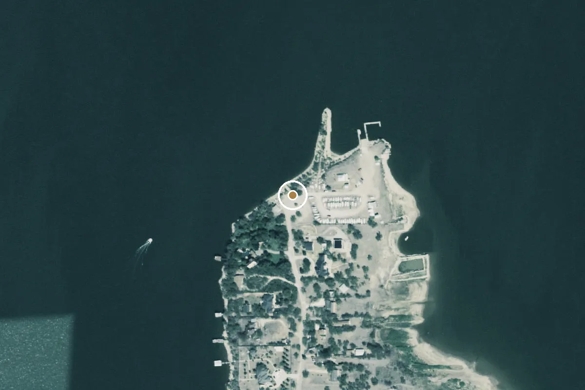 Aerial view of Lake Ft. Phantom Boat Ramp