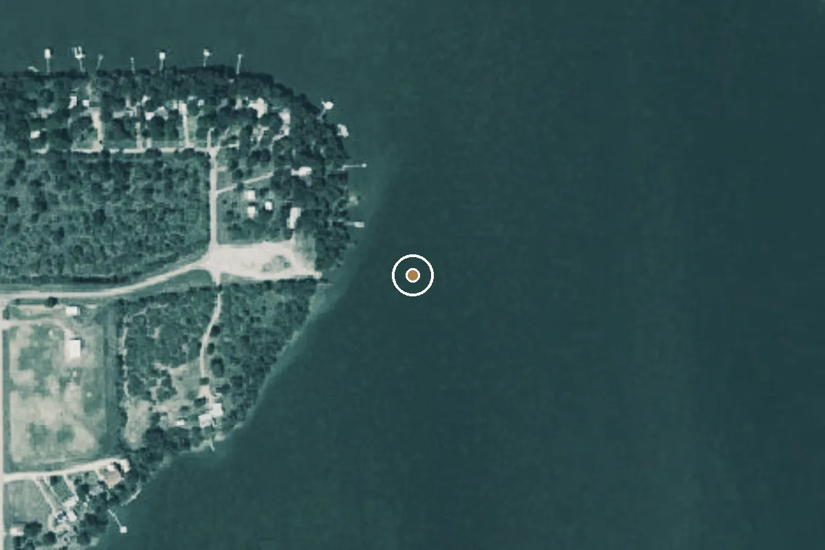 Aerial view of Lake Graham Boat Ramp