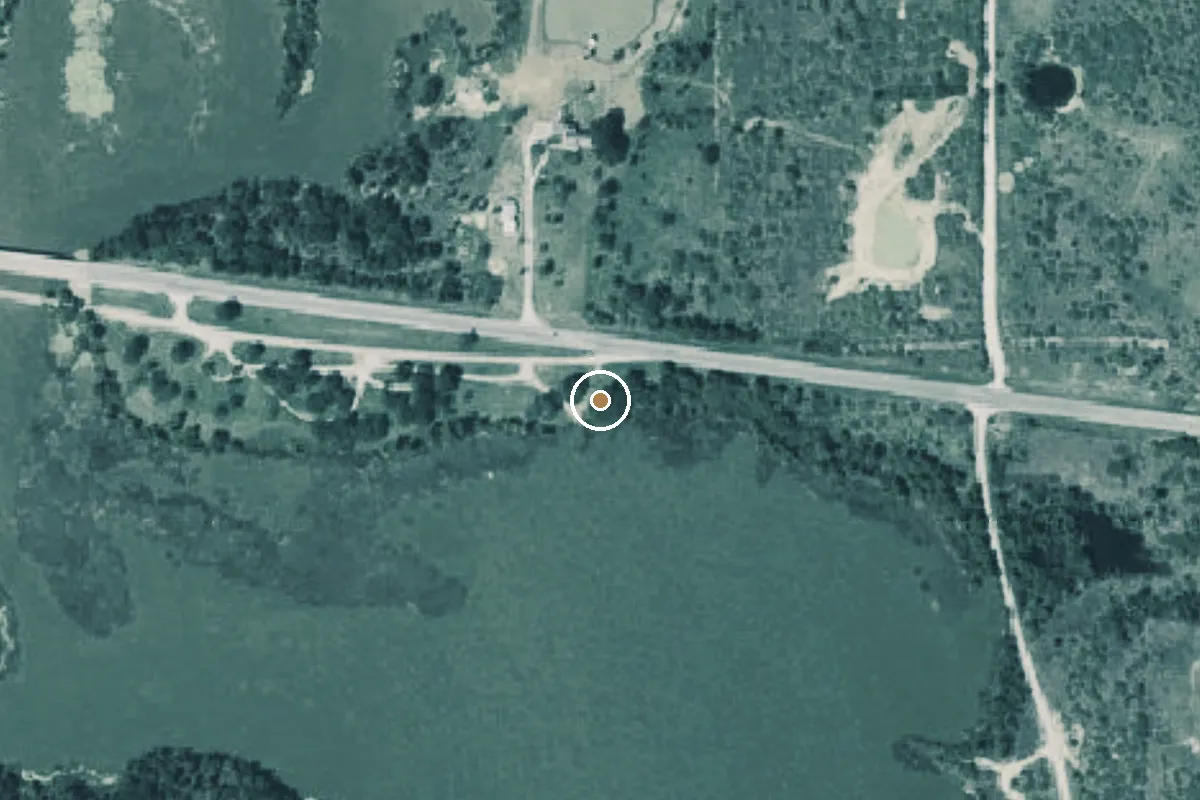 Aerial view of Lake Graham Boat Ramp