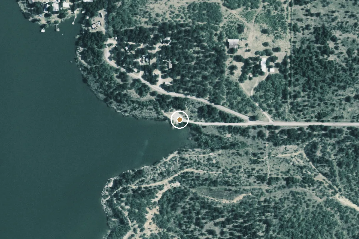 Aerial view of Lake Graham Boat Ramp
