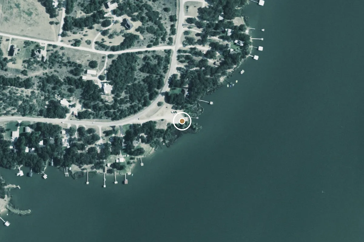 Aerial view of Lake Graham Boat Ramp