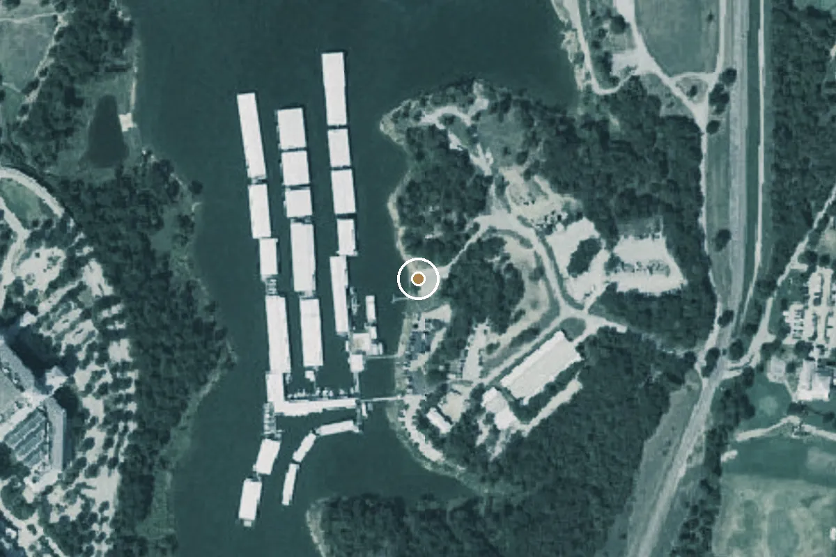 Aerial view of Lake Grapevine Boat Ramp