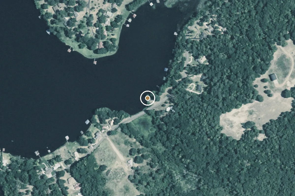 Aerial view of Lake Holbrook Boat Ramp