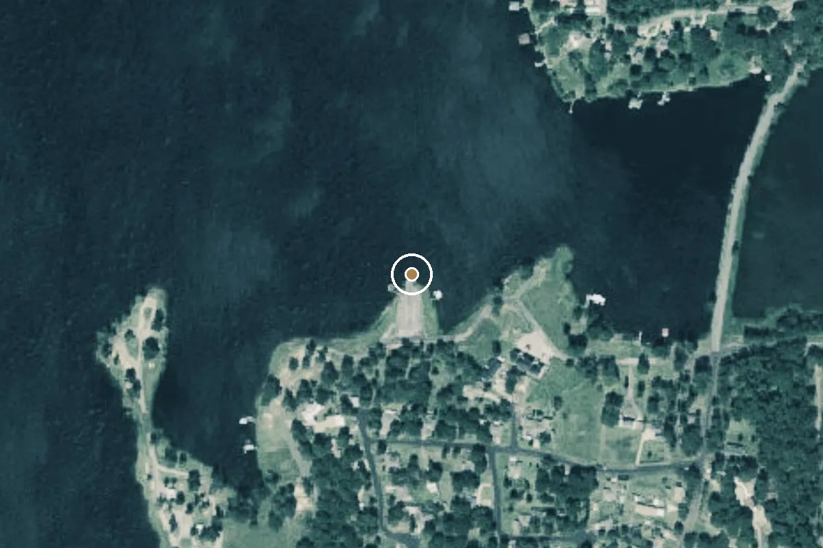 Aerial view of Lake Holbrook Boat Ramp