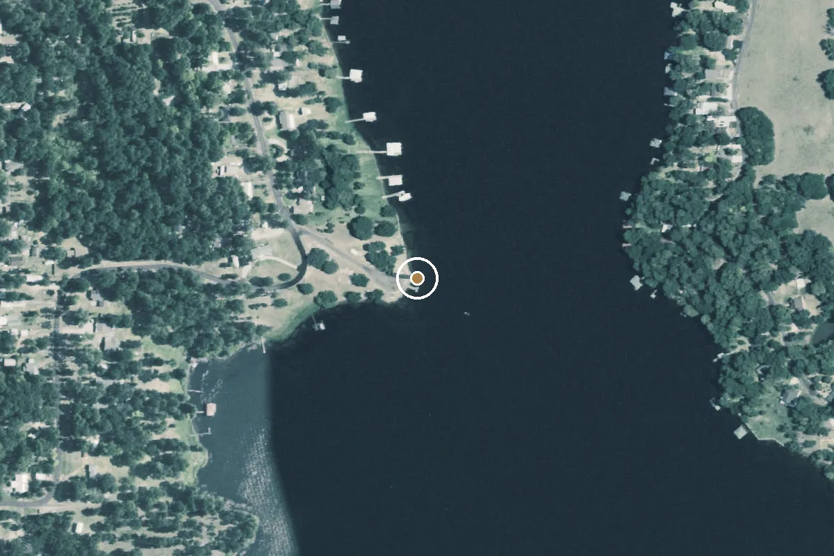 Aerial view of Lake Holbrook Boat Ramp