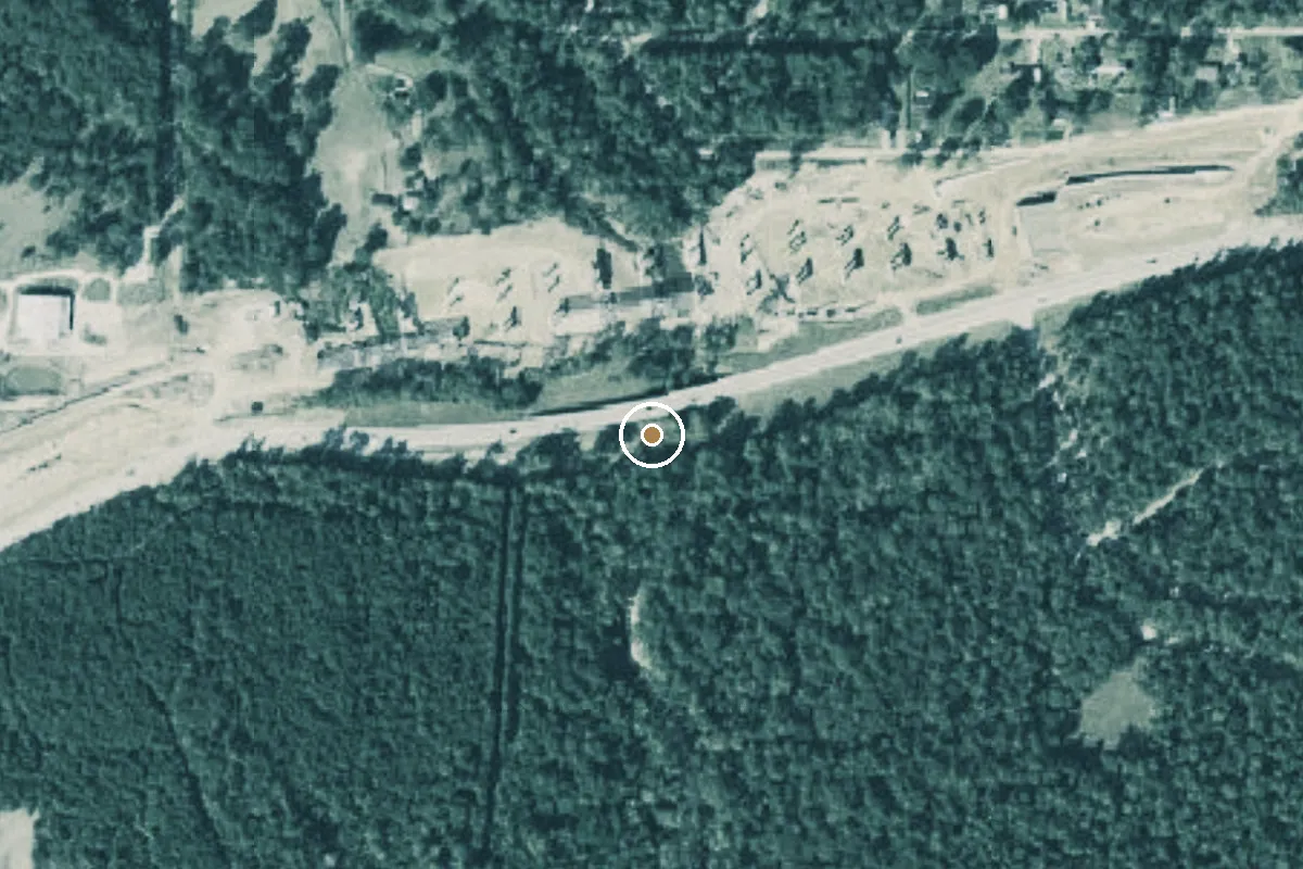 Aerial view of Lake Houston Wilderness Park Boat Ramp