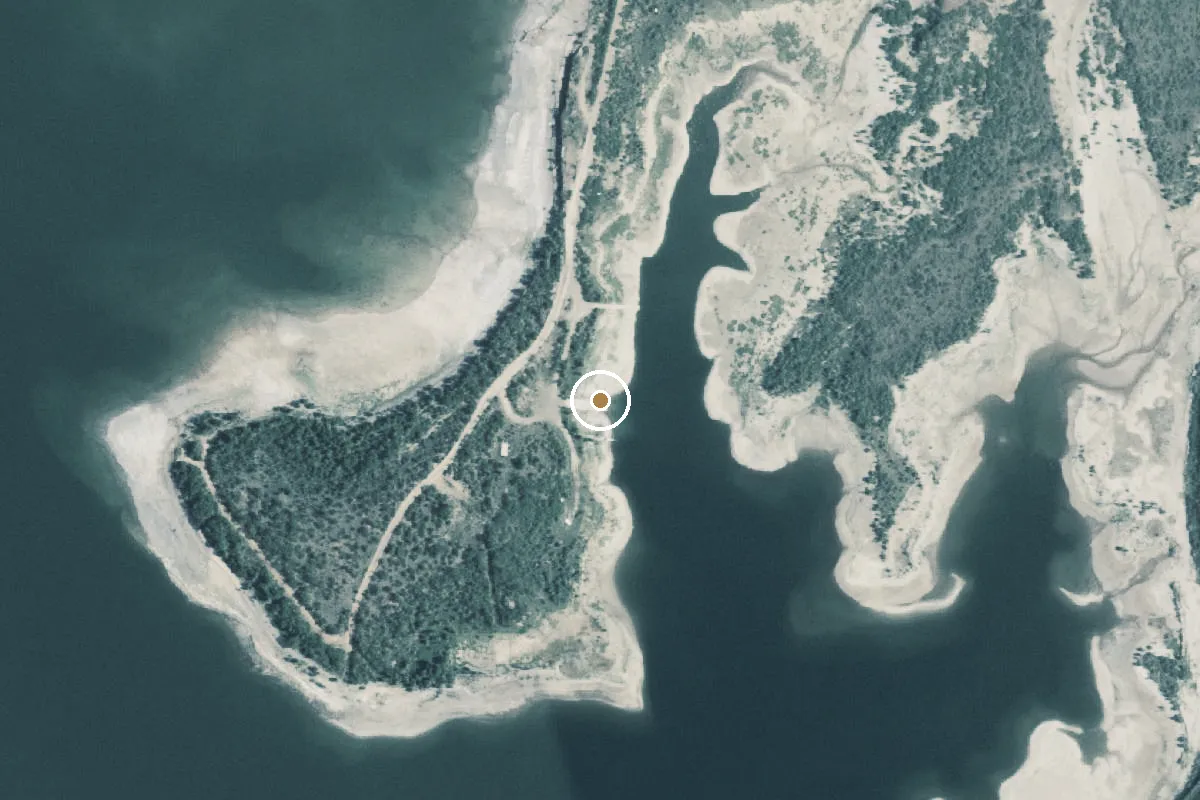 Aerial view of Lake Kemp Boat Ramp