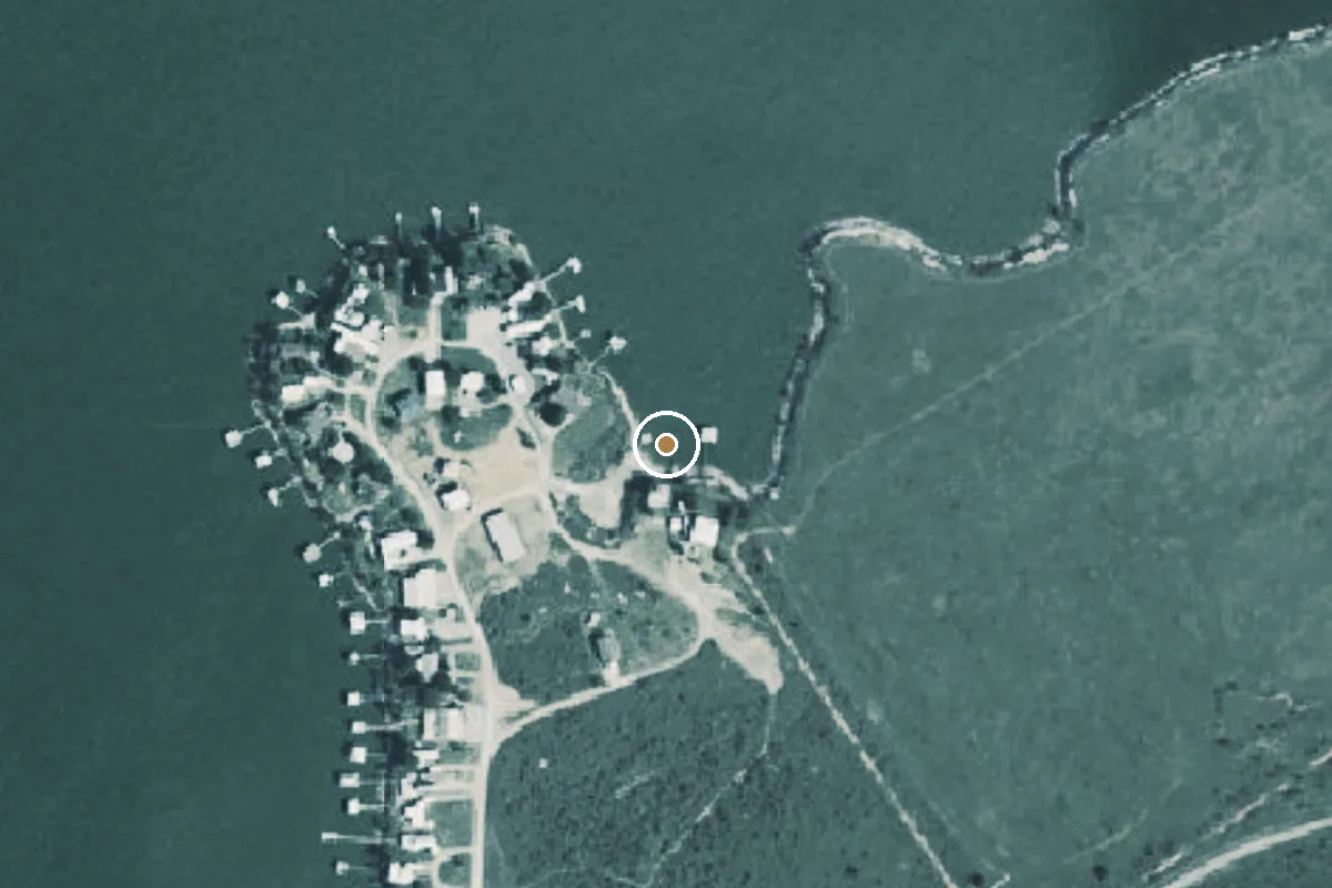 Aerial view of Lake Kemp Boat Ramp