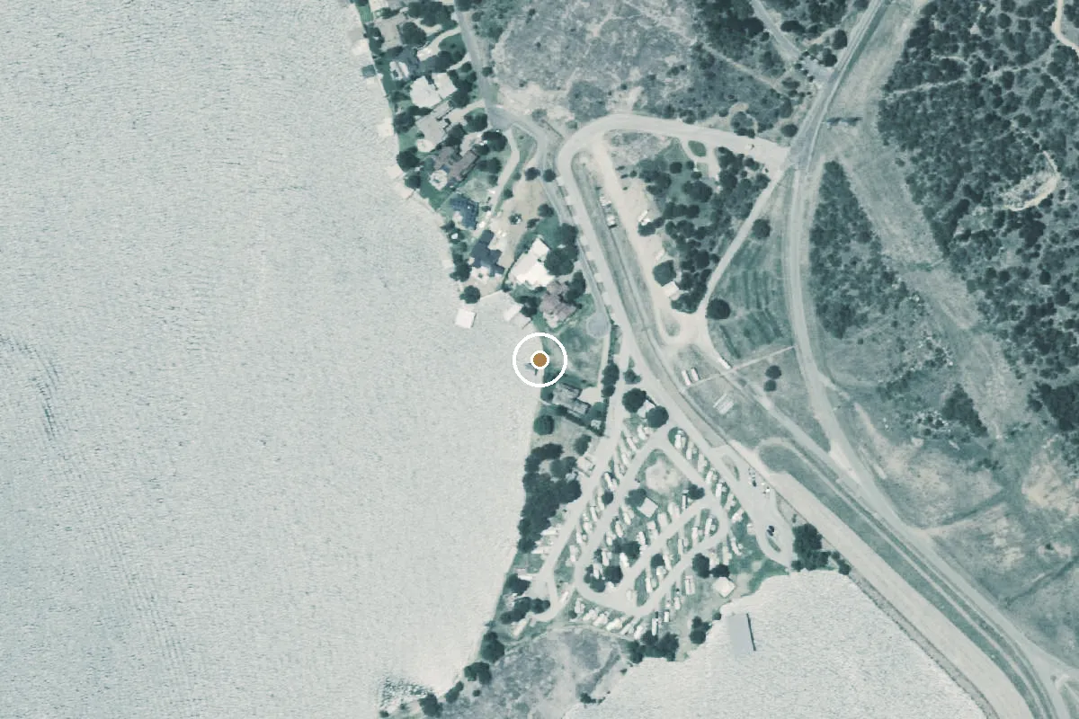 Aerial view of Lake LBJ Boat Ramp