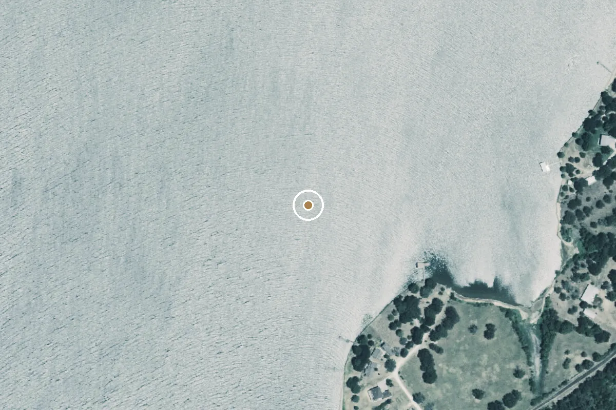 Aerial view of Lake Limestone Boat Ramp