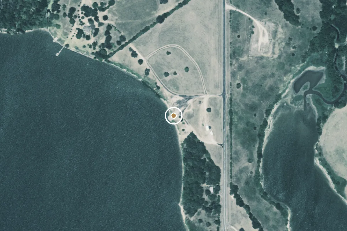 Aerial view of Lake Limestone Boat Ramp