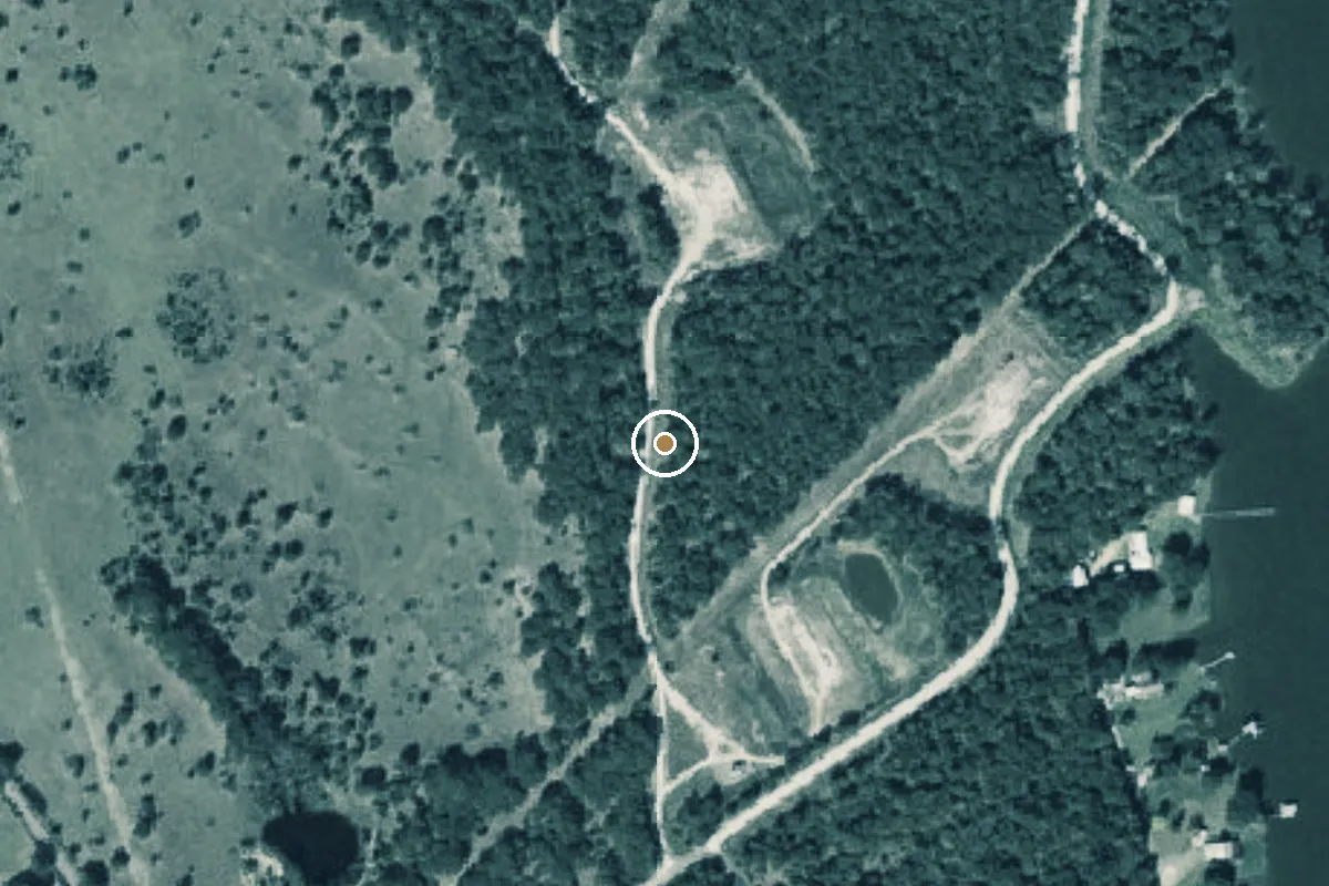 Aerial view of Lake Limestone Boat Ramp