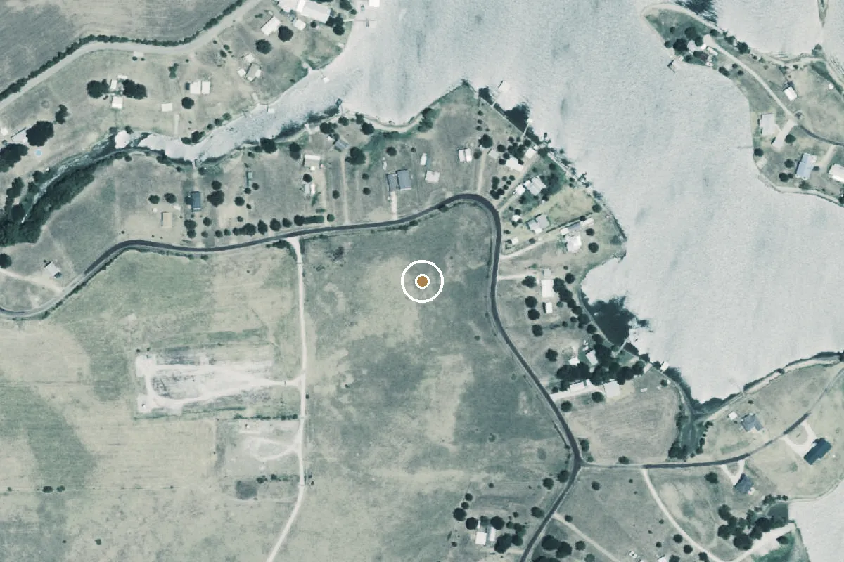 Aerial view of Lake Limestone Boat Ramp