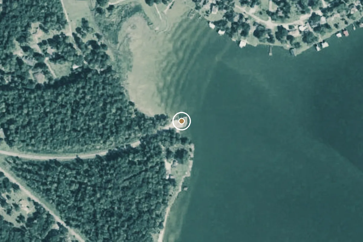 Aerial view of Lake Livingston Boat Ramp