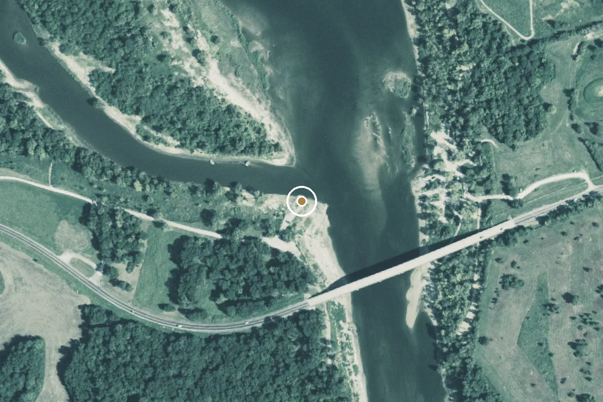 Aerial view of Lake Livingston Boat Ramp