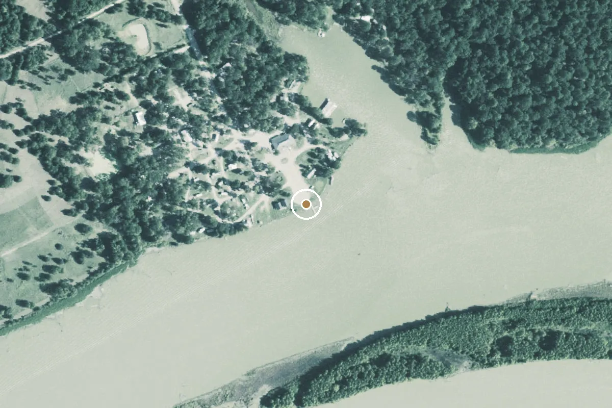 Aerial view of Lake Livingston Boat Ramp