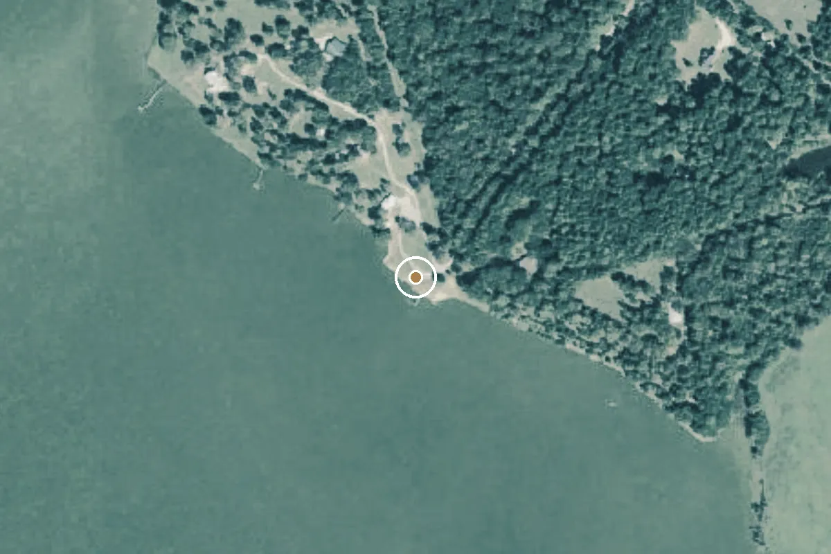 Aerial view of Lake Livingston Boat Ramp