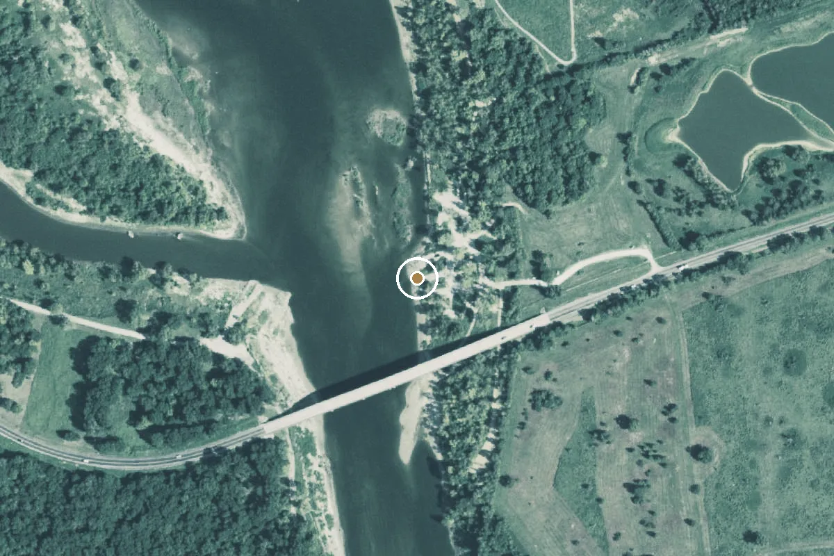 Aerial view of Lake Livingston Boat Ramp