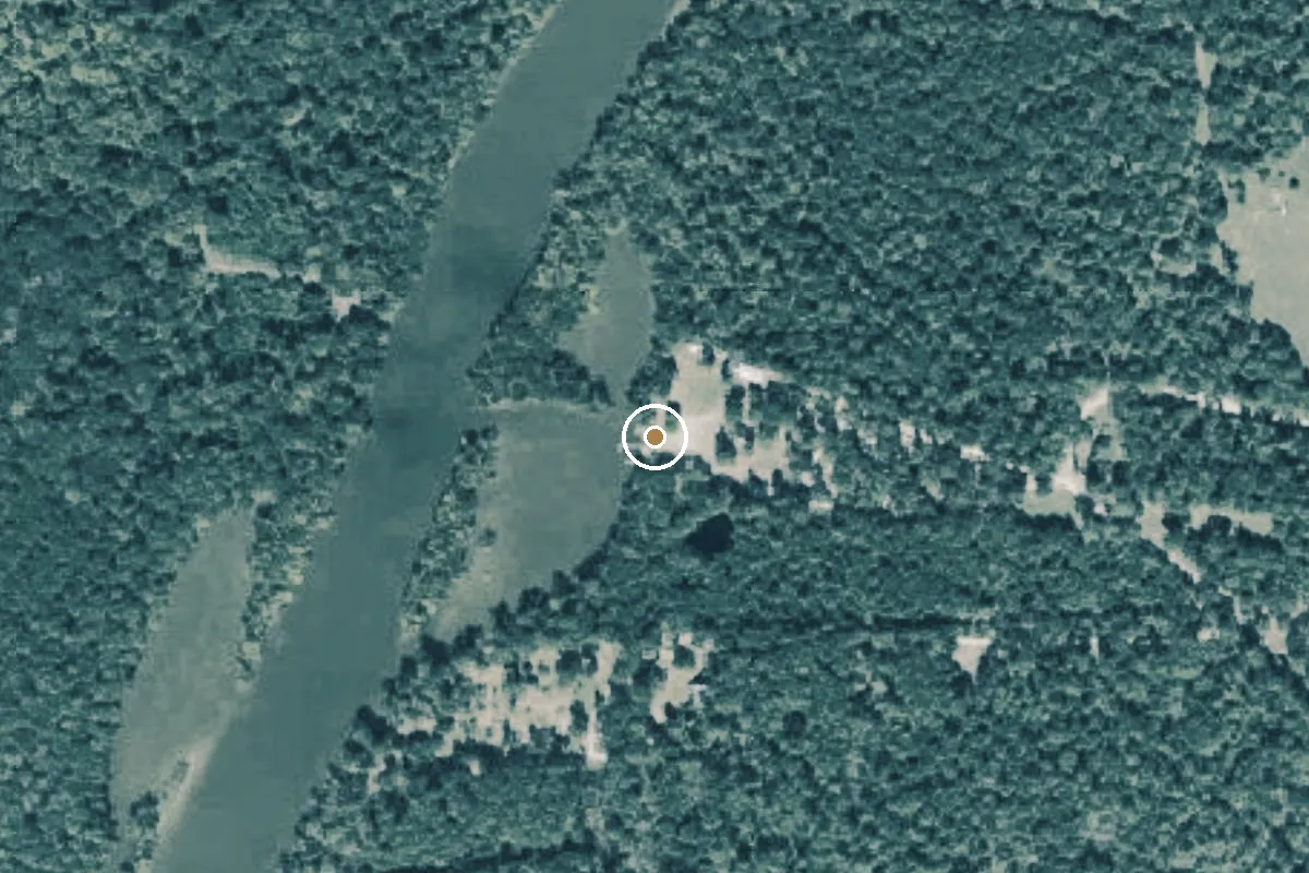 Aerial view of Lake Livingston Boat Ramp